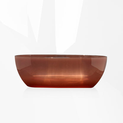 Soaking Back to Wall Bathtub Antique Finish Freestanding Bath Tub Red Orange Clearhalo 'Bathroom Remodel & Bathroom Fixtures' 'Bathtubs' 'Home Improvement' 'home_improvement' 'home_improvement_bathtubs' 'Showers & Bathtubs' 7003612