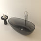 Modern Acrylic Oval Bathtub Soaking Freestanding Center Bathtub Light Gray-Black Clearhalo 'Bathroom Remodel & Bathroom Fixtures' 'Bathtubs' 'Home Improvement' 'home_improvement' 'home_improvement_bathtubs' 'Showers & Bathtubs' 7003739