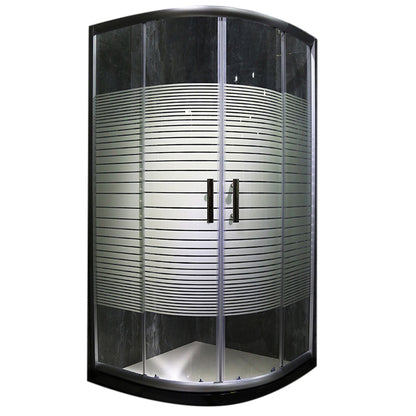 Full Frame Arc Sector Tempered Glass Shower Room Partition Screen Door Seal Included Clearhalo 'Bathroom Remodel & Bathroom Fixtures' 'Home Improvement' 'home_improvement' 'home_improvement_shower_tub_doors' 'Shower and Tub Doors' 'shower_tub_doors' 'Showers & Bathtubs' 7007302