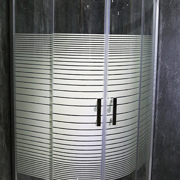 Full Frame Arc Sector Tempered Glass Shower Room Partition Screen Clearhalo 'Bathroom Remodel & Bathroom Fixtures' 'Home Improvement' 'home_improvement' 'home_improvement_shower_tub_doors' 'Shower and Tub Doors' 'shower_tub_doors' 'Showers & Bathtubs' 7007305