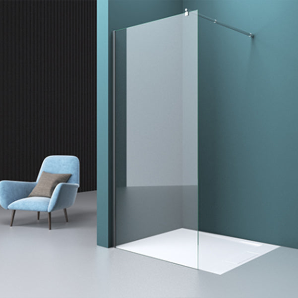 Single Fixed Transparent Fixed Glass Panel Frameless Fixed Glass Panel 55"L x 79"H 0.3937" Clearhalo 'Bathroom Remodel & Bathroom Fixtures' 'Home Improvement' 'home_improvement' 'home_improvement_shower_tub_doors' 'Shower and Tub Doors' 'shower_tub_doors' 'Showers & Bathtubs' 7007311