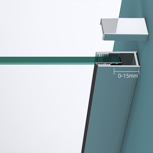 Single Fixed Transparent Fixed Glass Panel Frameless Fixed Glass Panel Clearhalo 'Bathroom Remodel & Bathroom Fixtures' 'Home Improvement' 'home_improvement' 'home_improvement_shower_tub_doors' 'Shower and Tub Doors' 'shower_tub_doors' 'Showers & Bathtubs' 7007316