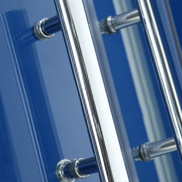 Round Double Sliding Door Shower Enclosure Tempered Glass Shower Enclosure Clearhalo 'Bathroom Remodel & Bathroom Fixtures' 'Home Improvement' 'home_improvement' 'home_improvement_shower_stalls_enclosures' 'Shower Stalls & Enclosures' 'shower_stalls_enclosures' 'Showers & Bathtubs' 7007380