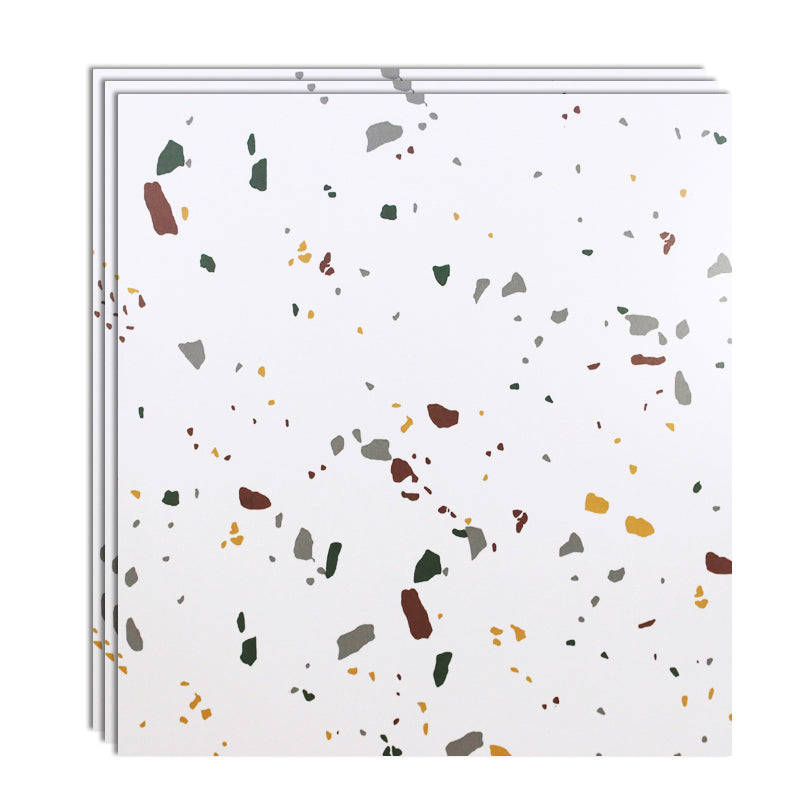 Peel & Stick Vinyl Flooring Matte Stone Look Vinyl Flooring with Waterproof Red-Yellow-Green 0.07" Clearhalo 'Flooring 'Home Improvement' 'home_improvement' 'home_improvement_vinyl_flooring' 'Vinyl Flooring' 'vinyl_flooring' Walls and Ceiling' 7010485