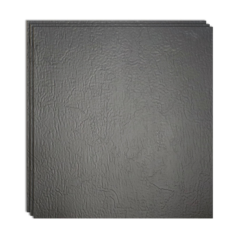 Peel & Stick Vinyl Flooring Matte Stone Look Vinyl Flooring with Waterproof Black 0.08" Clearhalo 'Flooring 'Home Improvement' 'home_improvement' 'home_improvement_vinyl_flooring' 'Vinyl Flooring' 'vinyl_flooring' Walls and Ceiling' 7010496
