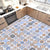 Modern PVC Flooring Self Adhesive Geometric Printed Low Gloss Vinyl Floor Planks Blue-Yellow Clearhalo 'Flooring 'Home Improvement' 'home_improvement' 'home_improvement_vinyl_flooring' 'Vinyl Flooring' 'vinyl_flooring' Walls and Ceiling' 7010550