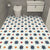 Modern PVC Flooring Self Adhesive Geometric Printed Low Gloss Vinyl Floor Planks Beige-Blue Clearhalo 'Flooring 'Home Improvement' 'home_improvement' 'home_improvement_vinyl_flooring' 'Vinyl Flooring' 'vinyl_flooring' Walls and Ceiling' 7010551
