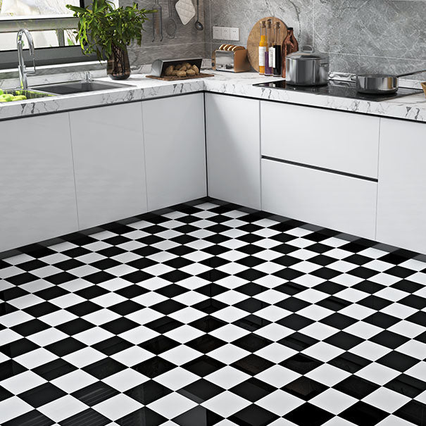 black and white lvp flooring