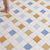 Modern Vinyl Flooring Geometric Pattern Self Adhesive PVC Flooring Blue-Yellow Clearhalo 'Flooring 'Home Improvement' 'home_improvement' 'home_improvement_vinyl_flooring' 'Vinyl Flooring' 'vinyl_flooring' Walls and Ceiling' 7010587