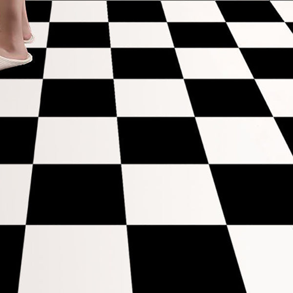 Modern Vinyl Flooring Geometric Pattern Self Adhesive PVC Flooring Black White Clearhalo 'Flooring 'Home Improvement' 'home_improvement' 'home_improvement_vinyl_flooring' 'Vinyl Flooring' 'vinyl_flooring' Walls and Ceiling' 7010591