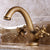 Glam Style Copper Roman Tub Faucet Low Arc Deck Mounted Roman Tub Faucet Set Bronze Clearhalo 'Bathroom Remodel & Bathroom Fixtures' 'Bathroom Sink Faucets' 'Bathroom Sinks & Faucet Components' 'bathroom_sink_faucets' 'Home Improvement' 'home_improvement' 'home_improvement_bathroom_sink_faucets' 7010693