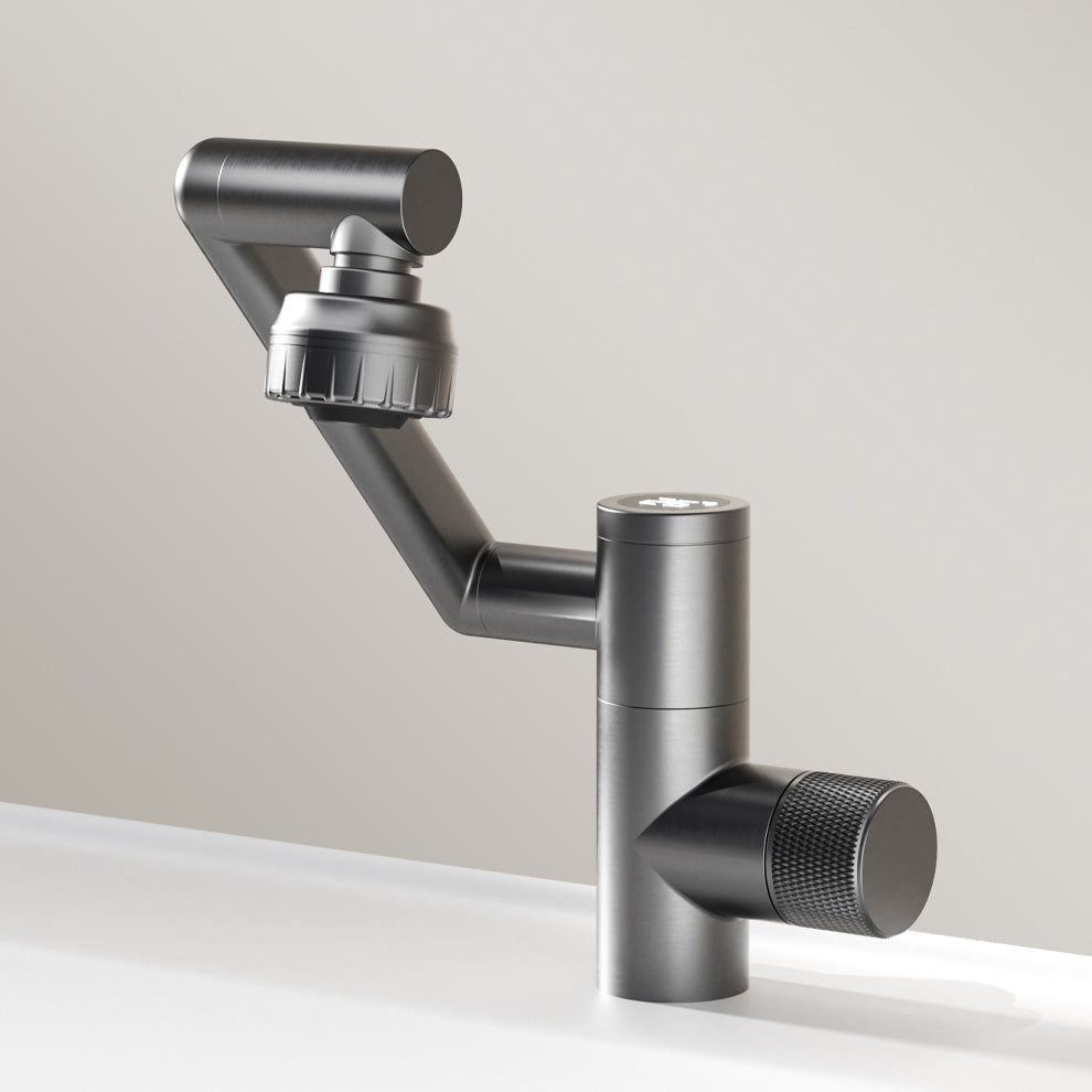 Adjustable Basin Lavatory Faucet Knob Handle Modern Bathroom Faucet Clearhalo 'Bathroom Remodel & Bathroom Fixtures' 'Bathroom Sink Faucets' 'Bathroom Sinks & Faucet Components' 'bathroom_sink_faucets' 'Home Improvement' 'home_improvement' 'home_improvement_bathroom_sink_faucets' 7010705