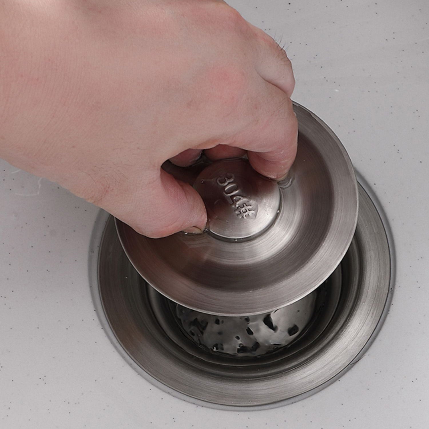 Quartz Kitchen Sink Single Basin Kitchen Sink with Faucet Included Clearhalo 'Home Improvement' 'home_improvement' 'home_improvement_kitchen_sinks' 'Kitchen Remodel & Kitchen Fixtures' 'Kitchen Sinks & Faucet Components' 'Kitchen Sinks' 'kitchen_sinks' 7010980