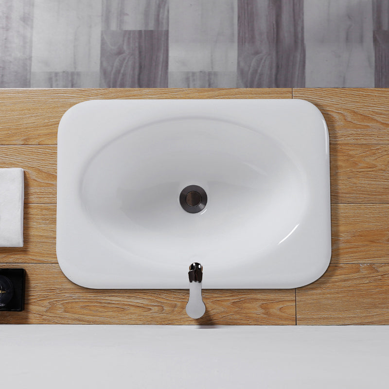 Traditional Square Wash Stand Ceramic Metal Undermount Bathroom Sink Clearhalo 'Bathroom Remodel & Bathroom Fixtures' 'Bathroom Sinks & Faucet Components' 'Bathroom Sinks' 'bathroom_sink' 'Home Improvement' 'home_improvement' 'home_improvement_bathroom_sink' 7010998