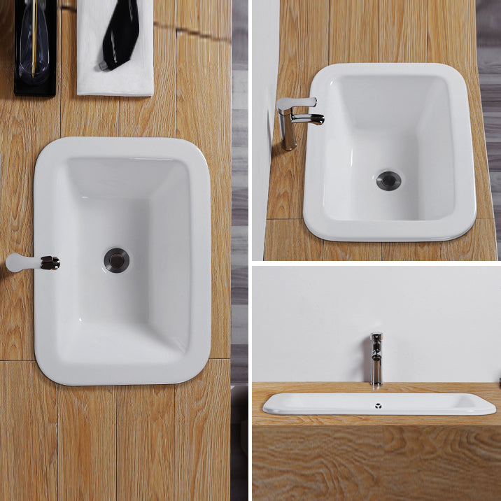 Traditional Square Wash Stand Ceramic Metal Undermount Bathroom Sink Clearhalo 'Bathroom Remodel & Bathroom Fixtures' 'Bathroom Sinks & Faucet Components' 'Bathroom Sinks' 'bathroom_sink' 'Home Improvement' 'home_improvement' 'home_improvement_bathroom_sink' 7011011