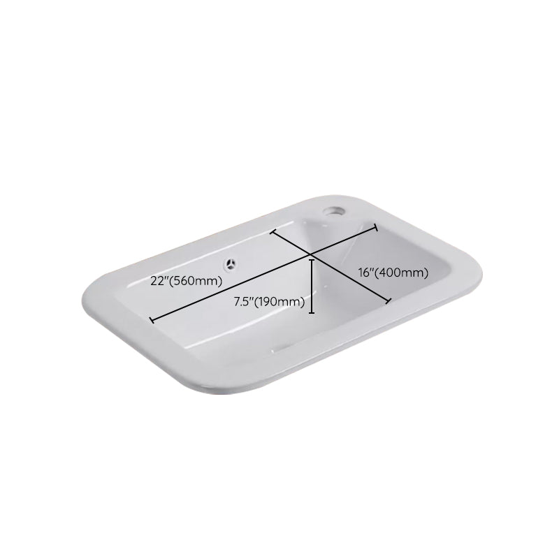 Traditional Square Wash Stand Ceramic Metal Undermount Bathroom Sink Clearhalo 'Bathroom Remodel & Bathroom Fixtures' 'Bathroom Sinks & Faucet Components' 'Bathroom Sinks' 'bathroom_sink' 'Home Improvement' 'home_improvement' 'home_improvement_bathroom_sink' 7011013