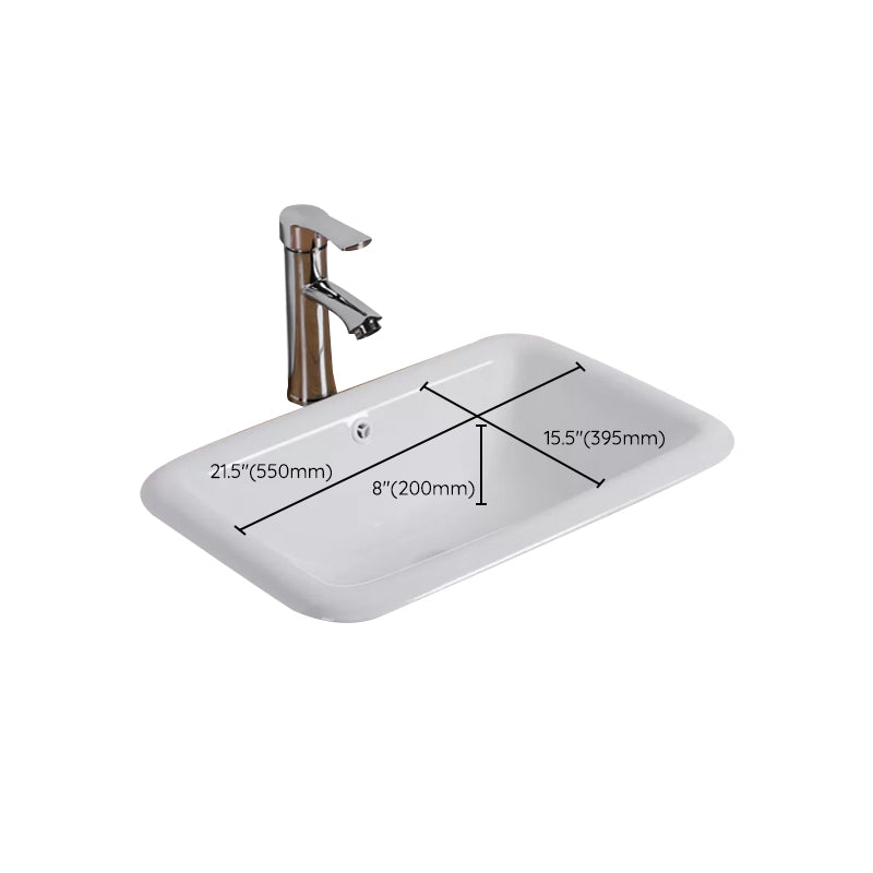 Traditional Square Wash Stand Ceramic Metal Undermount Bathroom Sink Clearhalo 'Bathroom Remodel & Bathroom Fixtures' 'Bathroom Sinks & Faucet Components' 'Bathroom Sinks' 'bathroom_sink' 'Home Improvement' 'home_improvement' 'home_improvement_bathroom_sink' 7011018