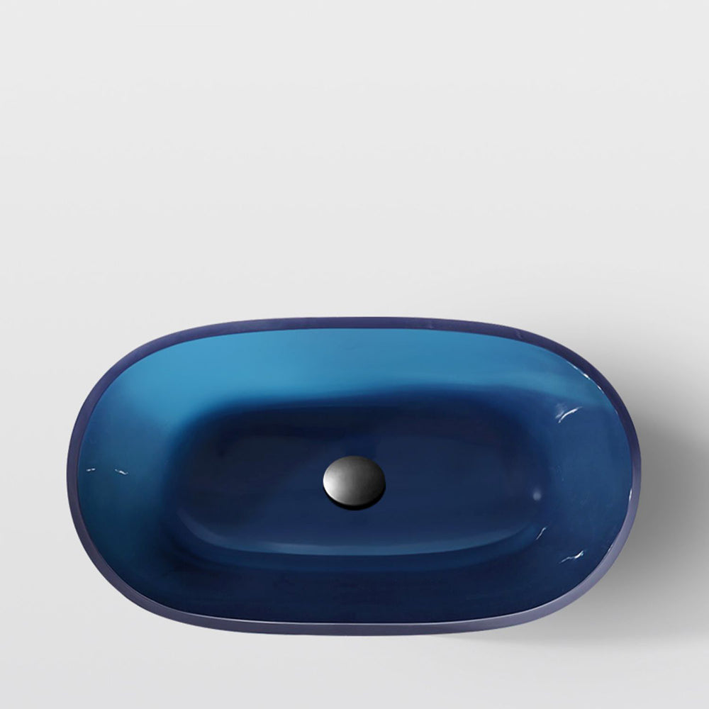 Modern Vessel Bathroom Sink Oval Resin Vessel Lavatory Sink(Not Including Faucet) Clearhalo 'Bathroom Remodel & Bathroom Fixtures' 'Bathroom Sinks & Faucet Components' 'Bathroom Sinks' 'bathroom_sink' 'Home Improvement' 'home_improvement' 'home_improvement_bathroom_sink' 7011055