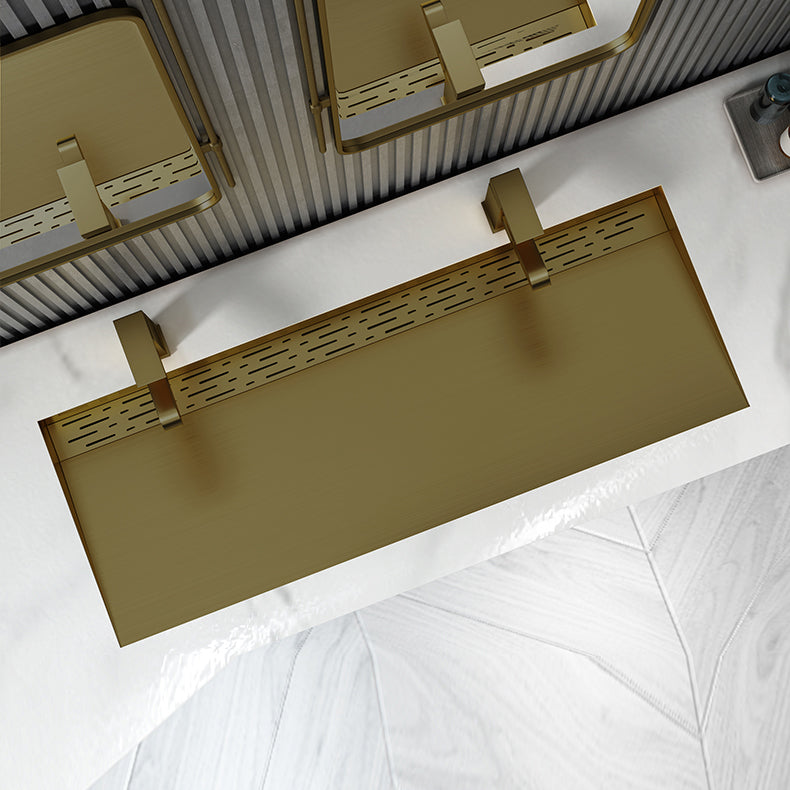 Modern Style Bathroom Sink Stainless Steel Rectangular Bathroom Sink with Hose Clearhalo 'Bathroom Remodel & Bathroom Fixtures' 'Bathroom Sinks & Faucet Components' 'Bathroom Sinks' 'bathroom_sink' 'Home Improvement' 'home_improvement' 'home_improvement_bathroom_sink' 7011109