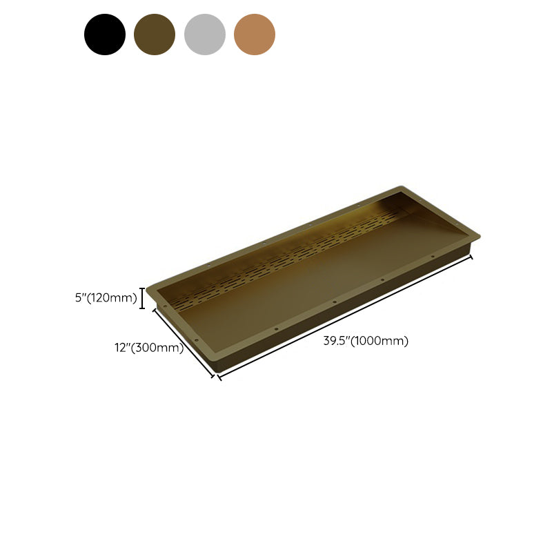 Modern Style Bathroom Sink Stainless Steel Rectangular Bathroom Sink with Hose Clearhalo 'Bathroom Remodel & Bathroom Fixtures' 'Bathroom Sinks & Faucet Components' 'Bathroom Sinks' 'bathroom_sink' 'Home Improvement' 'home_improvement' 'home_improvement_bathroom_sink' 7011123