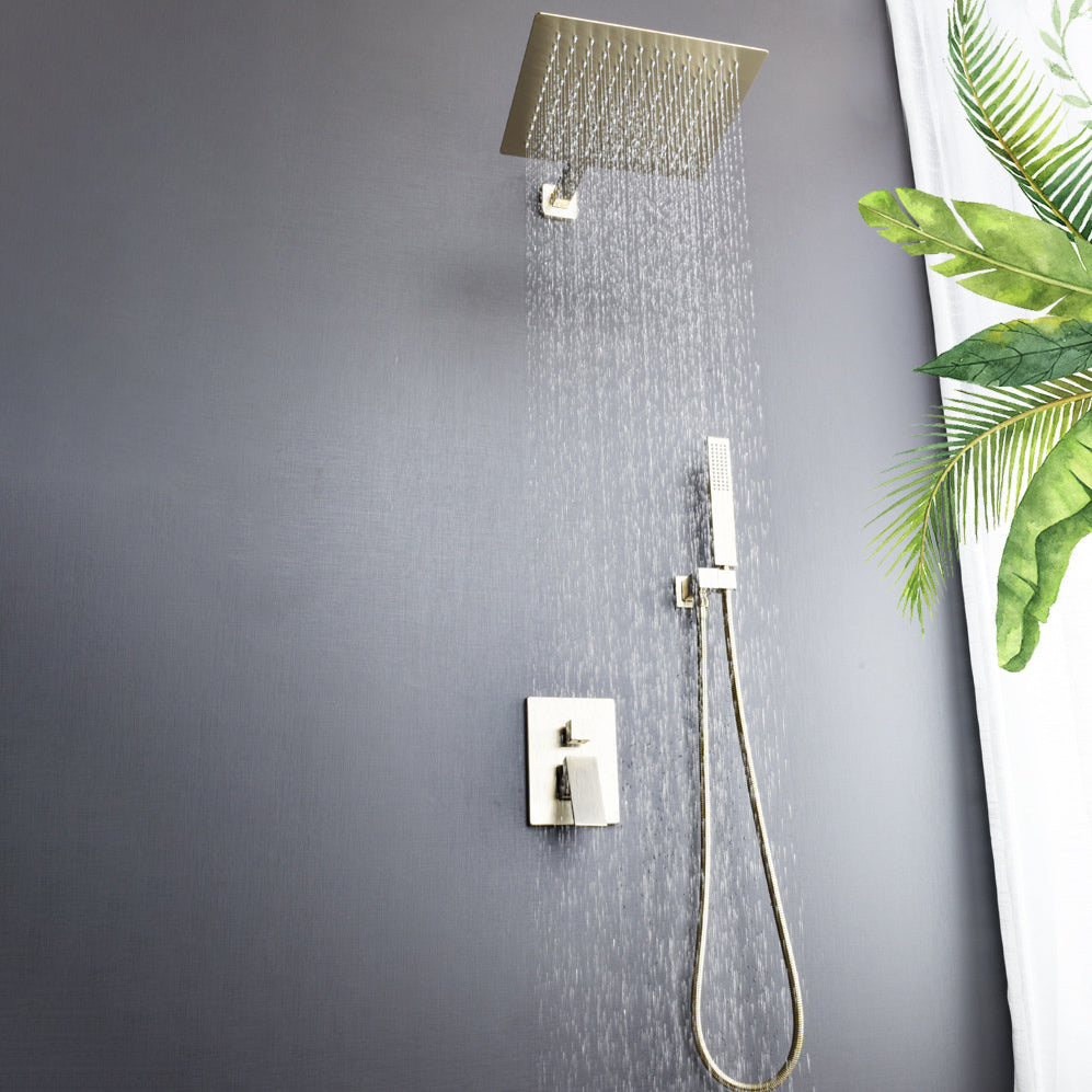 Modern Shower Head Combo Brass Temperature Control Ceiling Mounted Shower Faucet Clearhalo 'Bathroom Remodel & Bathroom Fixtures' 'Home Improvement' 'home_improvement' 'home_improvement_shower_faucets' 'Shower Faucets & Systems' 'shower_faucets' 'Showers & Bathtubs Plumbing' 'Showers & Bathtubs' 7011415