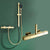 Temperature Control Shower System Adjustable Spray Pattern with Handheld Shower Head Golden 2 Clearhalo 'Bathroom Remodel & Bathroom Fixtures' 'Home Improvement' 'home_improvement' 'home_improvement_shower_faucets' 'Shower Faucets & Systems' 'shower_faucets' 'Showers & Bathtubs Plumbing' 'Showers & Bathtubs' 7011441