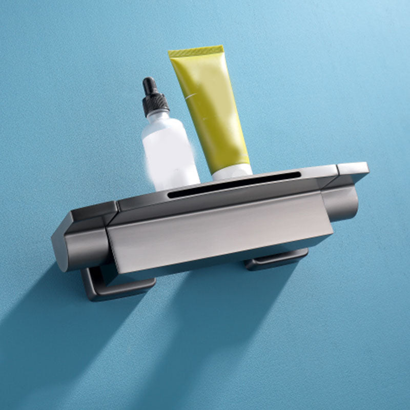 Wall Mounted Metal Tub Filler Double Handles Waterfall Faucet Clearhalo 'Bathroom Remodel & Bathroom Fixtures' 'Bathtub Faucets' 'bathtub_faucets' 'Home Improvement' 'home_improvement' 'home_improvement_bathtub_faucets' 7011514