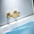 Contemporary Fixed Bathtub Faucet Wall Mounted Waterfall Tub Filler Gold Hand Shower Not Included Great Falls Faucet Outlet Clearhalo 'Bathroom Remodel & Bathroom Fixtures' 'Bathtub Faucets' 'bathtub_faucets' 'Home Improvement' 'home_improvement' 'home_improvement_bathtub_faucets' 7011633
