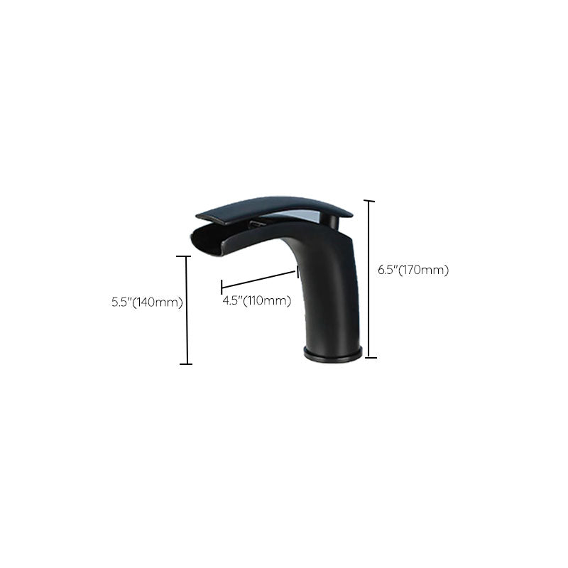 Contemporary Fixed Bathtub Faucet Wall Mounted Waterfall Tub Filler Clearhalo 'Bathroom Remodel & Bathroom Fixtures' 'Bathtub Faucets' 'bathtub_faucets' 'Home Improvement' 'home_improvement' 'home_improvement_bathtub_faucets' 7011640