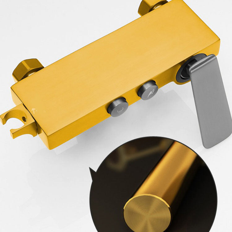 Contemporary Tub Filler Trim Wall Mount with Handshower and Hose Clearhalo 'Bathroom Remodel & Bathroom Fixtures' 'Bathtub Faucets' 'bathtub_faucets' 'Home Improvement' 'home_improvement' 'home_improvement_bathtub_faucets' 7011690