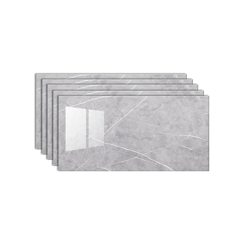 Contemporary Wallpaper Plastic Field Tile Wallpaper with Rectangular Shape Grey Clearhalo 'Flooring 'Home Improvement' 'home_improvement' 'home_improvement_peel_stick_blacksplash' 'Peel & Stick Backsplash Tile' 'peel_stick_blacksplash' 'Walls & Ceilings' Walls and Ceiling' 7011702