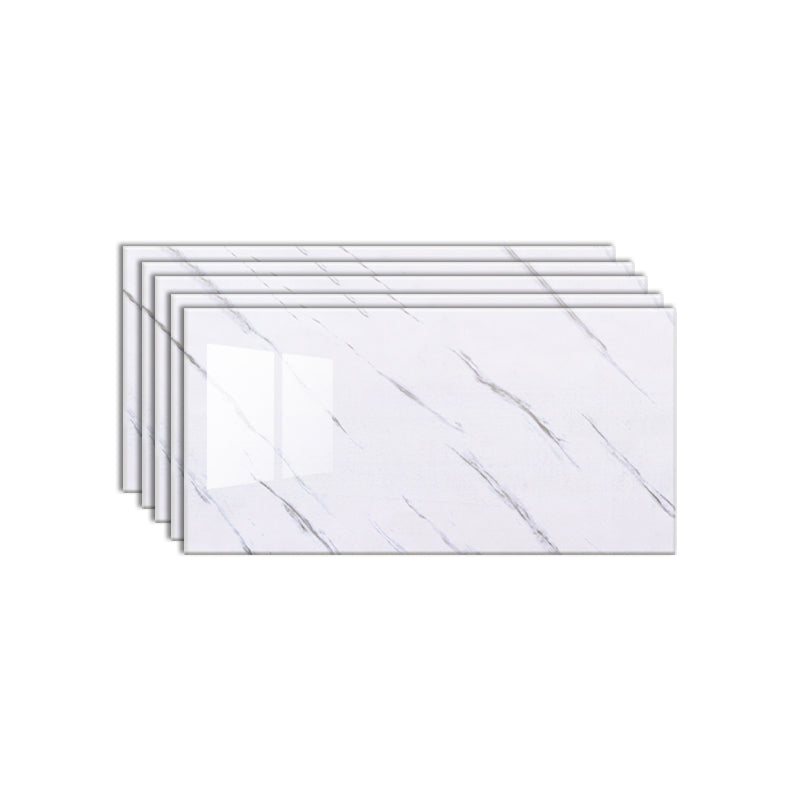 Contemporary Wallpaper Plastic Field Tile Wallpaper with Rectangular Shape White Clearhalo 'Flooring 'Home Improvement' 'home_improvement' 'home_improvement_peel_stick_blacksplash' 'Peel & Stick Backsplash Tile' 'peel_stick_blacksplash' 'Walls & Ceilings' Walls and Ceiling' 7011703