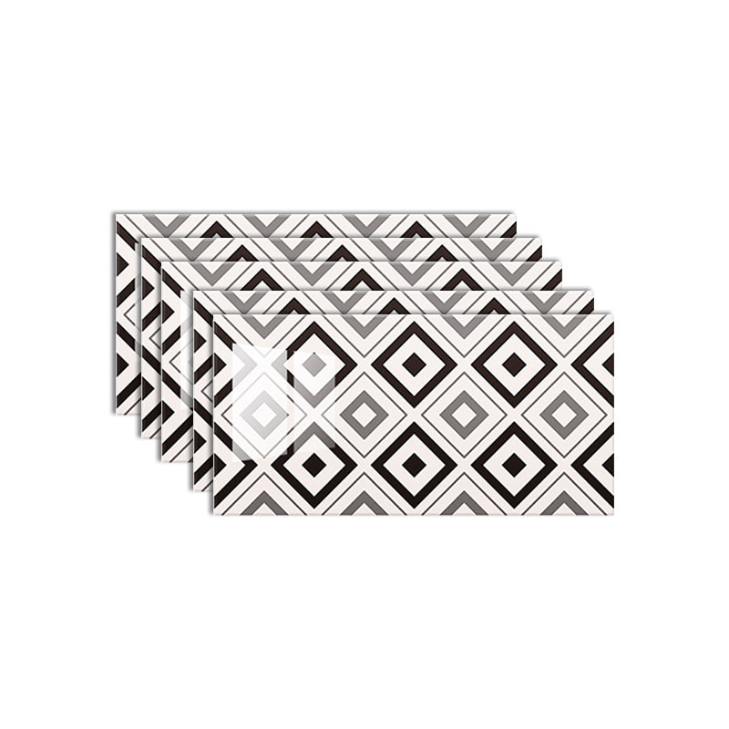 Field Tile Wallpaper Contemporary Plastic Wallpaper with Waterproof Black White Gray Clearhalo 'Flooring 'Home Improvement' 'home_improvement' 'home_improvement_peel_stick_blacksplash' 'Peel & Stick Backsplash Tile' 'peel_stick_blacksplash' 'Walls & Ceilings' Walls and Ceiling' 7011726