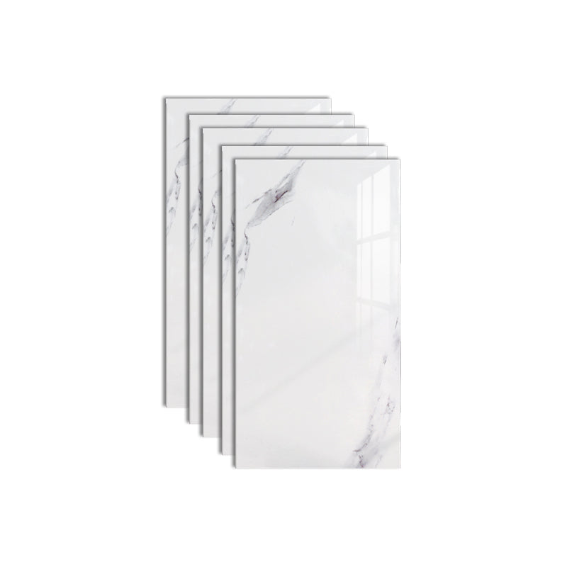 Field Tile Wallpaper Plastic Waterproof Peel and Stick Backsplash with Rectangular Shape White-Gray 1'4" x 2'7" Clearhalo 'Flooring 'Home Improvement' 'home_improvement' 'home_improvement_peel_stick_blacksplash' 'Peel & Stick Backsplash Tile' 'peel_stick_blacksplash' 'Walls & Ceilings' Walls and Ceiling' 7011749