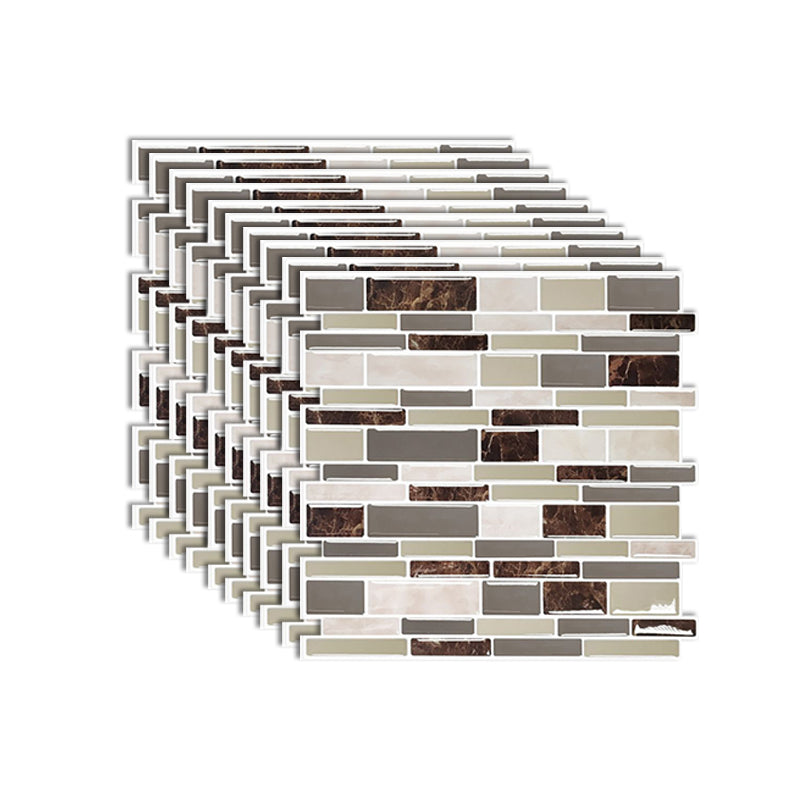 Modern Peel & Stick Mosaic Tile PVC Herringbone Peel and Stick Wall Tile Camel Clearhalo 'Flooring 'Home Improvement' 'home_improvement' 'home_improvement_peel_stick_blacksplash' 'Peel & Stick Backsplash Tile' 'peel_stick_blacksplash' 'Walls & Ceilings' Walls and Ceiling' 7011808
