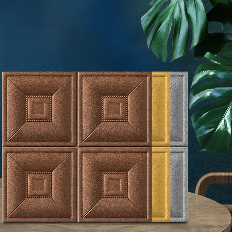 Glam Wall Access Panel PVC Self-Adhesive 3D Embossed Waterproof Wall Panel Clearhalo 'Flooring 'Home Improvement' 'home_improvement' 'home_improvement_wall_paneling' 'Wall Paneling' 'wall_paneling' 'Walls & Ceilings' Walls and Ceiling' 7011903