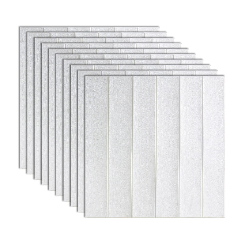 Traditional Wall Panel PVC Self-Adhesive Soundproof Wall Access Panel White Clearhalo 'Flooring 'Home Improvement' 'home_improvement' 'home_improvement_wall_paneling' 'Wall Paneling' 'wall_paneling' 'Walls & Ceilings' Walls and Ceiling' 7011926