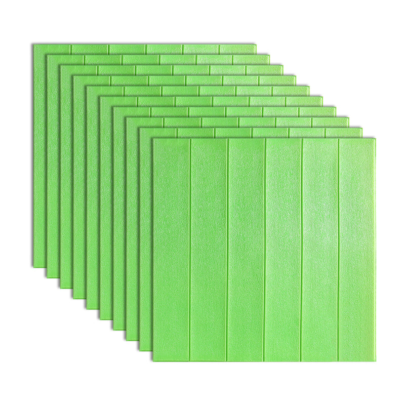 Traditional Wall Panel PVC Self-Adhesive Soundproof Wall Access Panel Green Clearhalo 'Flooring 'Home Improvement' 'home_improvement' 'home_improvement_wall_paneling' 'Wall Paneling' 'wall_paneling' 'Walls & Ceilings' Walls and Ceiling' 7011932