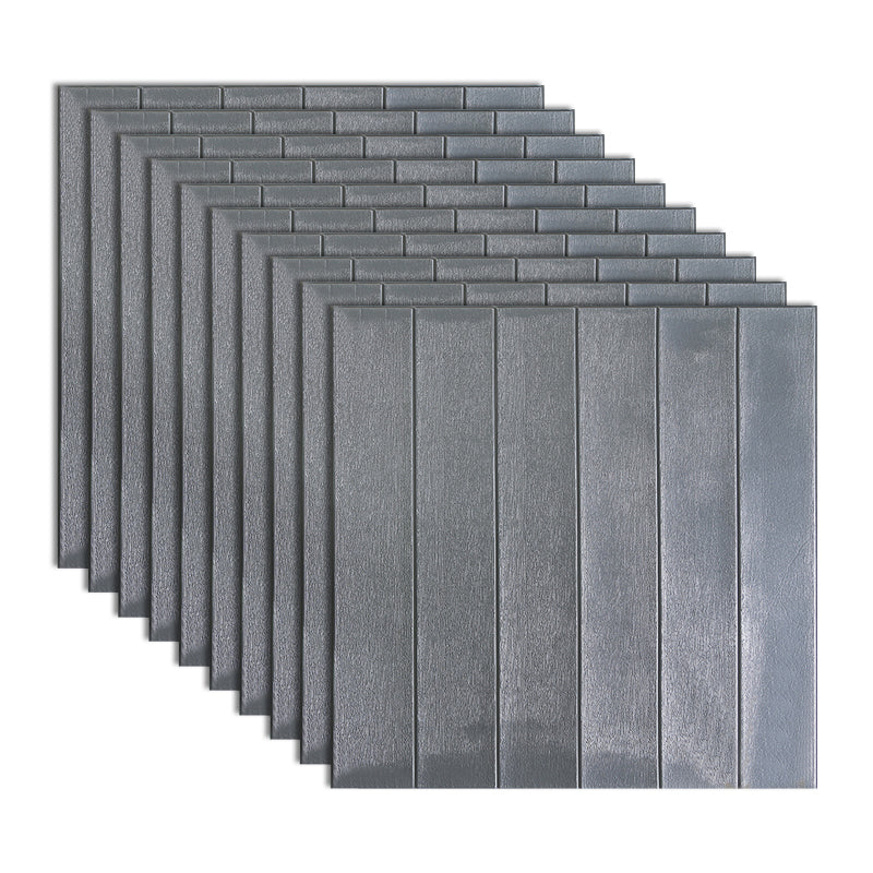 Traditional Wall Panel PVC Self-Adhesive Soundproof Wall Access Panel Silver Gray Clearhalo 'Flooring 'Home Improvement' 'home_improvement' 'home_improvement_wall_paneling' 'Wall Paneling' 'wall_paneling' 'Walls & Ceilings' Walls and Ceiling' 7011935