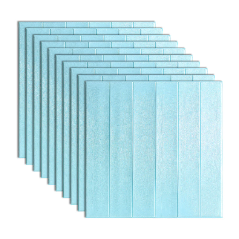Traditional Wall Panel PVC Self-Adhesive Soundproof Wall Access Panel Blue Clearhalo 'Flooring 'Home Improvement' 'home_improvement' 'home_improvement_wall_paneling' 'Wall Paneling' 'wall_paneling' 'Walls & Ceilings' Walls and Ceiling' 7011939