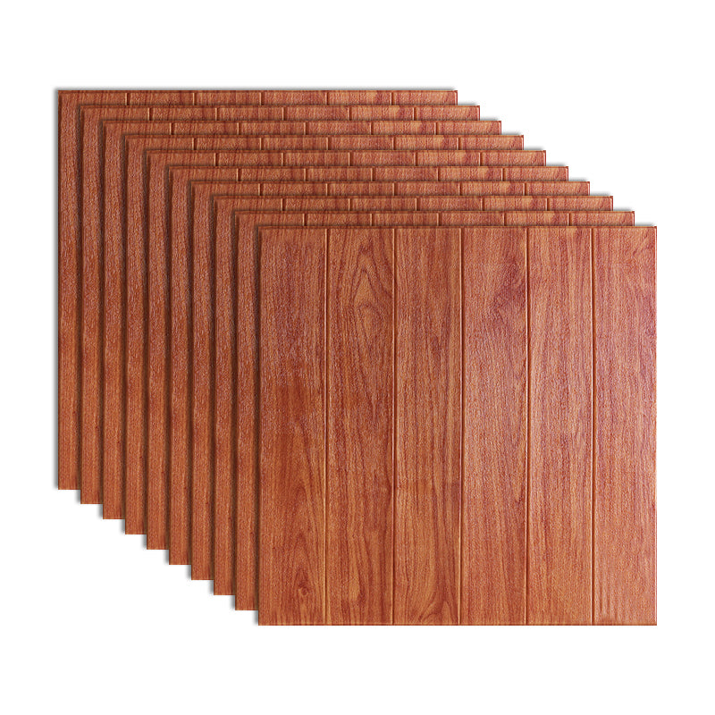 Traditional Wall Panel PVC Self-Adhesive Soundproof Wall Access Panel Red Wood Clearhalo 'Flooring 'Home Improvement' 'home_improvement' 'home_improvement_wall_paneling' 'Wall Paneling' 'wall_paneling' 'Walls & Ceilings' Walls and Ceiling' 7011944
