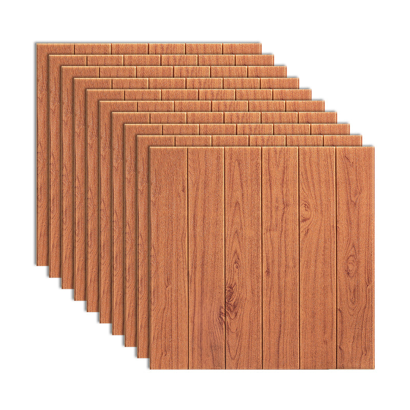Traditional Paneling PVC Peel and Stick Soundproof Wall Access Panel Red Wood 0.2" Clearhalo 'Flooring 'Home Improvement' 'home_improvement' 'home_improvement_wall_paneling' 'Wall Paneling' 'wall_paneling' 'Walls & Ceilings' Walls and Ceiling' 7011957