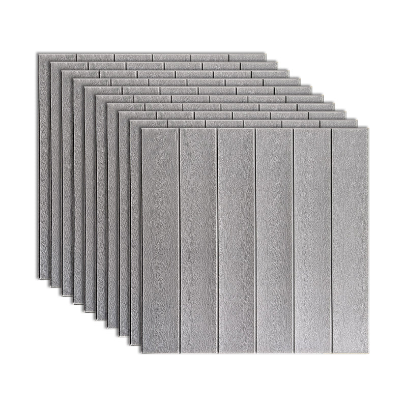 Traditional Paneling PVC Peel and Stick Soundproof Wall Access Panel Silver Gray 0.2" Clearhalo 'Flooring 'Home Improvement' 'home_improvement' 'home_improvement_wall_paneling' 'Wall Paneling' 'wall_paneling' 'Walls & Ceilings' Walls and Ceiling' 7011962