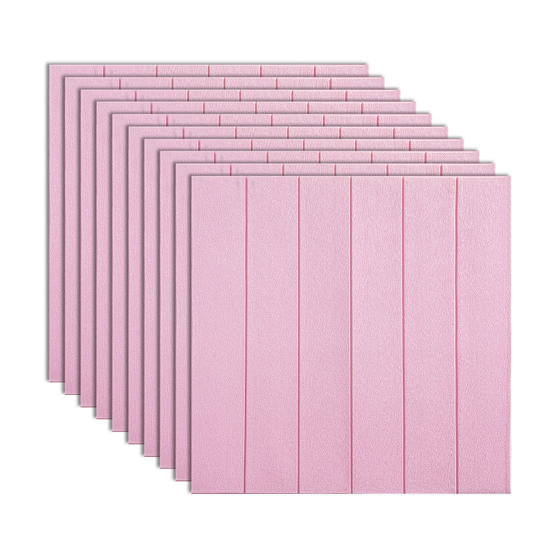 Traditional Paneling PVC Peel and Stick Soundproof Wall Access Panel Pink 0.2" Clearhalo 'Flooring 'Home Improvement' 'home_improvement' 'home_improvement_wall_paneling' 'Wall Paneling' 'wall_paneling' 'Walls & Ceilings' Walls and Ceiling' 7011963