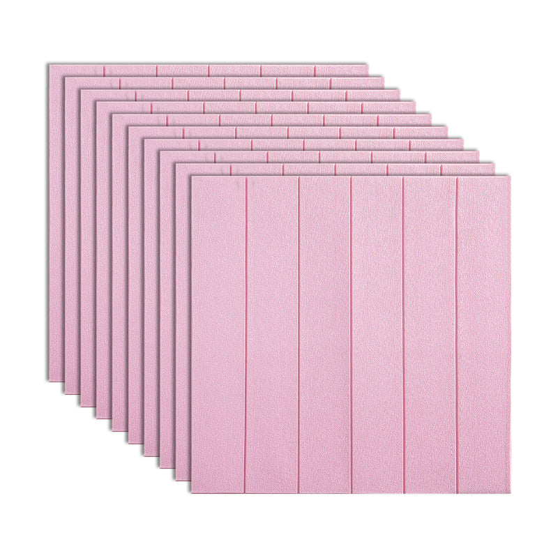 Traditional Paneling PVC Peel and Stick Soundproof Wall Access Panel Pink 0.2" Clearhalo 'Flooring 'Home Improvement' 'home_improvement' 'home_improvement_wall_paneling' 'Wall Paneling' 'wall_paneling' 'Walls & Ceilings' Walls and Ceiling' 7011963