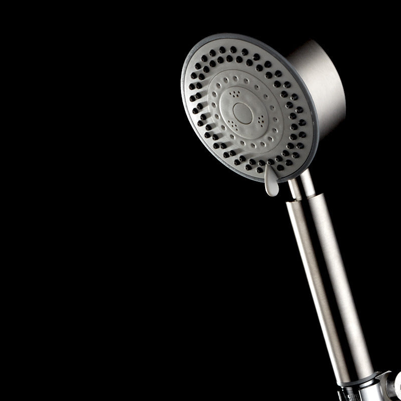 Standard Spray Shower Head Polished Nickel Round Hand Shower Clearhalo 'Bathroom Remodel & Bathroom Fixtures' 'Home Improvement' 'home_improvement' 'home_improvement_shower_heads' 'Shower Heads' 'shower_heads' 'Showers & Bathtubs Plumbing' 'Showers & Bathtubs' 7012114