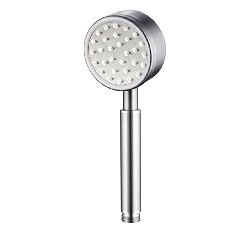 Standard Spray Shower Head Polished Nickel Round Hand Shower Clearhalo 'Bathroom Remodel & Bathroom Fixtures' 'Home Improvement' 'home_improvement' 'home_improvement_shower_heads' 'Shower Heads' 'shower_heads' 'Showers & Bathtubs Plumbing' 'Showers & Bathtubs' 7012115