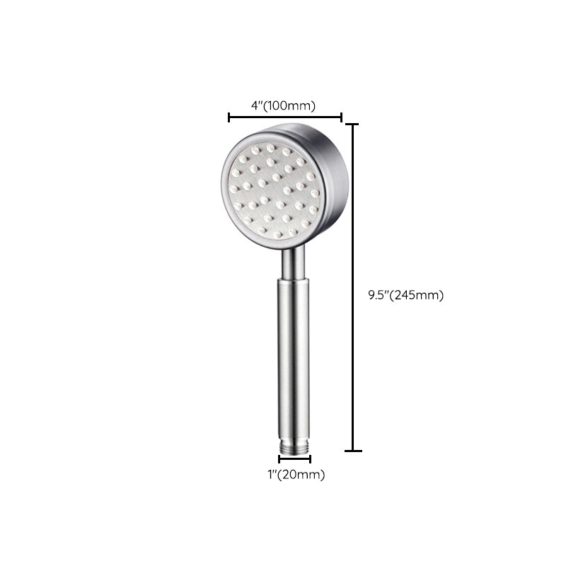 Standard Spray Shower Head Polished Nickel Round Hand Shower Clearhalo 'Bathroom Remodel & Bathroom Fixtures' 'Home Improvement' 'home_improvement' 'home_improvement_shower_heads' 'Shower Heads' 'shower_heads' 'Showers & Bathtubs Plumbing' 'Showers & Bathtubs' 7012118
