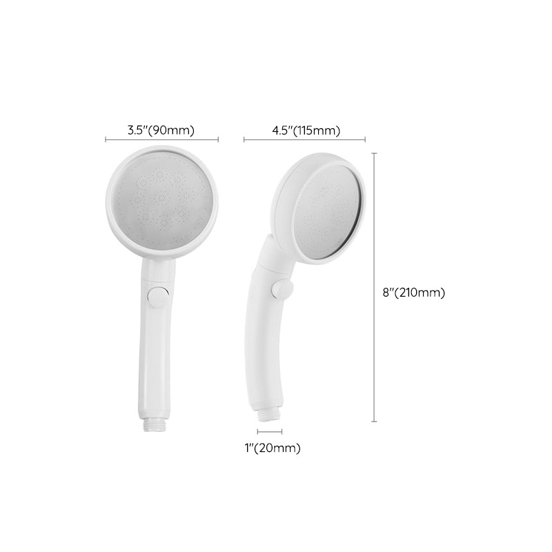 Modern Plastic Shower Head Standard Round Handheld Shower Heads Clearhalo 'Bathroom Remodel & Bathroom Fixtures' 'Home Improvement' 'home_improvement' 'home_improvement_shower_heads' 'Shower Heads' 'shower_heads' 'Showers & Bathtubs Plumbing' 'Showers & Bathtubs' 7012157