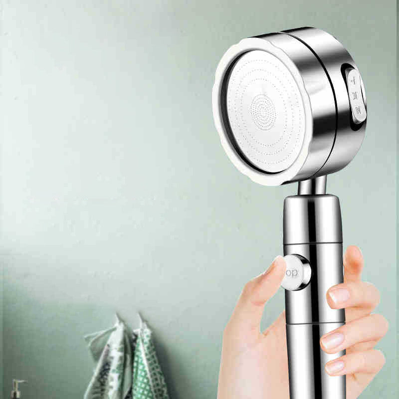 Modern Handheld Shower Head 3 Sprays Round Metal Shower Heads Clearhalo 'Bathroom Remodel & Bathroom Fixtures' 'Home Improvement' 'home_improvement' 'home_improvement_shower_heads' 'Shower Heads' 'shower_heads' 'Showers & Bathtubs Plumbing' 'Showers & Bathtubs' 7012166